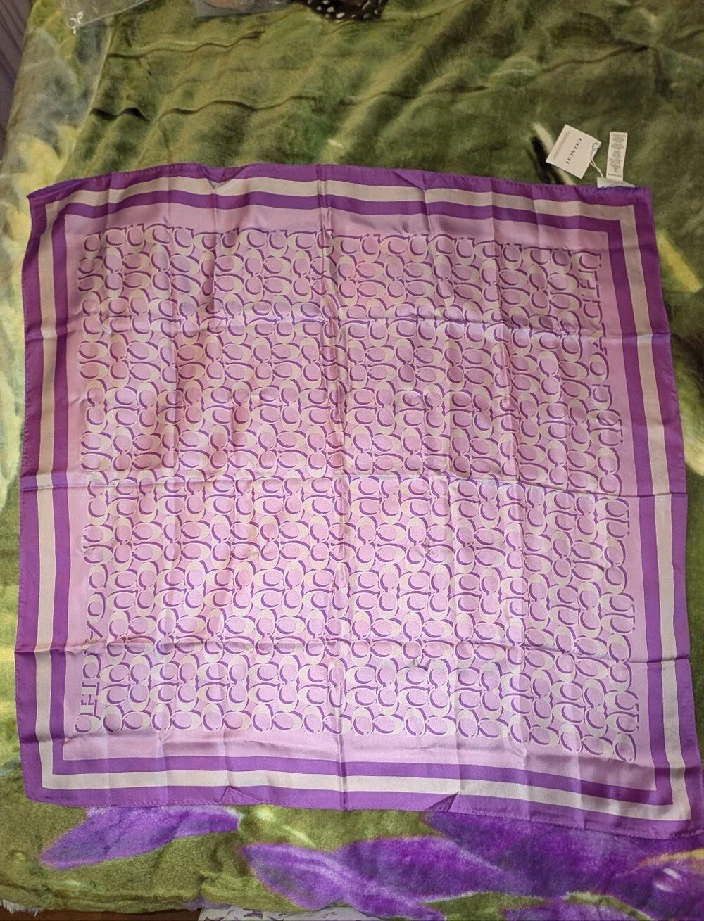 Coach Signature C Silk Scarf 35